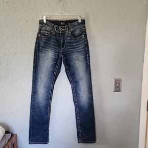 Buckle Men's Dark Blue Straight Jeans